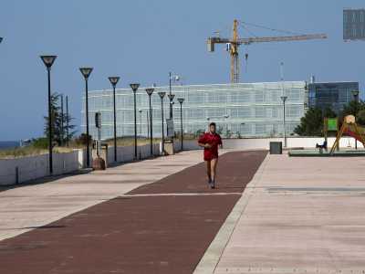 ...e una pista d�atletica